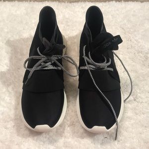 Black and white adidas